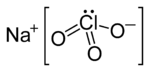 Skeletal formula of sodium chlorate