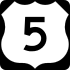 U.S. Route 5 marker