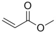 Skeletal formula of methyl Acrylate