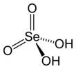Structural formula of selenic acid