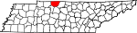 State map highlighting Robertson County
