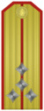 Rank insignia of Капитан of the Bulgarian Army.png