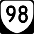 State Route 98 marker