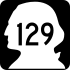 State Route 129 marker