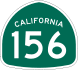 State Route 156 marker
