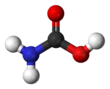 Ball-and-stick model of carbamic acid