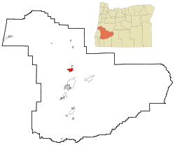 Location in Oregon