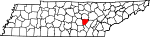 State map highlighting Van Buren County