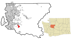 Location of Black Diamond, Washington