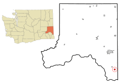 Location of Uniontown, Washington