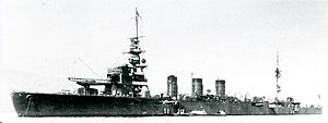 Japanese cruiser Kinu in 1931.jpg