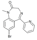 Methylbromazepam structure.png