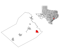 Location of Boling-Iago, Texas