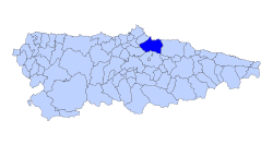 Location of Gijón