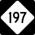 North Carolina Highway 197 marker