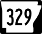 Highway 329 marker
