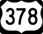 U.S. Route 378 marker