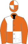 Orange and white (quartered), orange sleeves