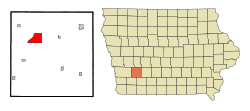 Location of Atlantic, Iowa