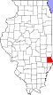 State map highlighting Crawford County