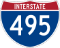 Interstate 495 marker
