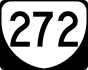 State Route 272 marker