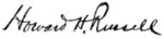 Signature of Howard Hyde Russell.png
