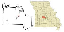 Location of Linn Creek, Missouri