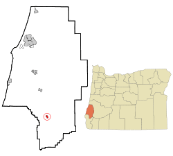 Location in Oregon