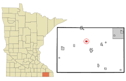 Location of Fountain, Minnesota