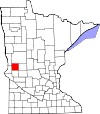 State map highlighting Grant County