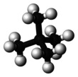 Ball and stick model of neopentane