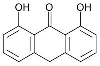 Dithranol structure.svg