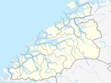 Map showing the location of Romsdalshalvøya