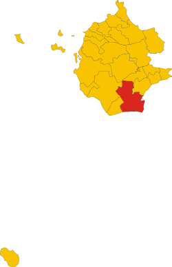 Castelvetrano within the Province of Trapani