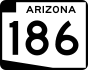 State Route 186 marker