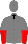Pink and mauve(quartered), halved sleeves, hoopd cap