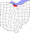 State map highlighting Erie County