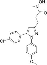 Skeletal formula of tepoxalin
