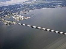 Aerial view of South Tampa, MacDill AFB and Gandy bridge 2.jpg