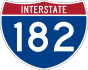 Interstate 182 marker