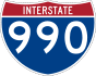 Interstate 990 marker
