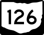 State Route 126 marker