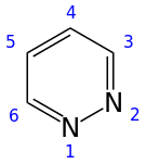 Skeletal formula with numbering convention