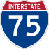 Interstate 75 marker