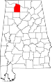 State map highlighting Lawrence County
