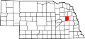 State map highlighting Colfax County