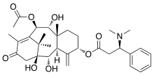 Skeletal formula of Taxine B