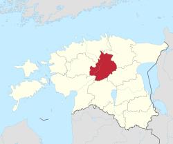 Location of Järva County