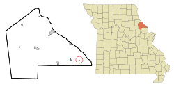 Location of Annada, Missouri